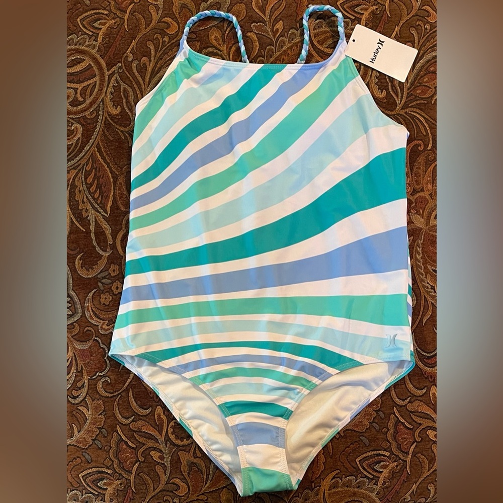 Hurley Women’s Striped One Piece Swimsuit